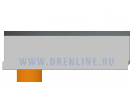 Лоток водоотводный бетонный DRENLINE Super DN300 h310 с решеткой чугунной ВЧ (комплект) кл. Е600 с вертикальным водосливом