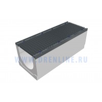 Лоток водоотводный бетонный DRENLINE Super DN300 h360 с решеткой чугунной ВЧ (комплект) кл. Е600